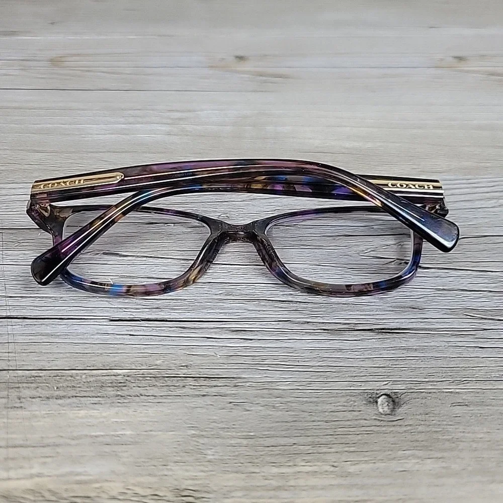 Coach Eyeglasses HC6065 5288 51-17-135 Confetti PURPLE FRAMES‎ ONLY